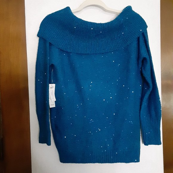 CHICOS TOUCH OF SPARKLE SWEATER NWT - Picture 3 of 9
